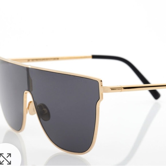 New in Box: Italian RetroSuperFuture Gold Rim Lenz Flat Sunglasses Unisex main image 11